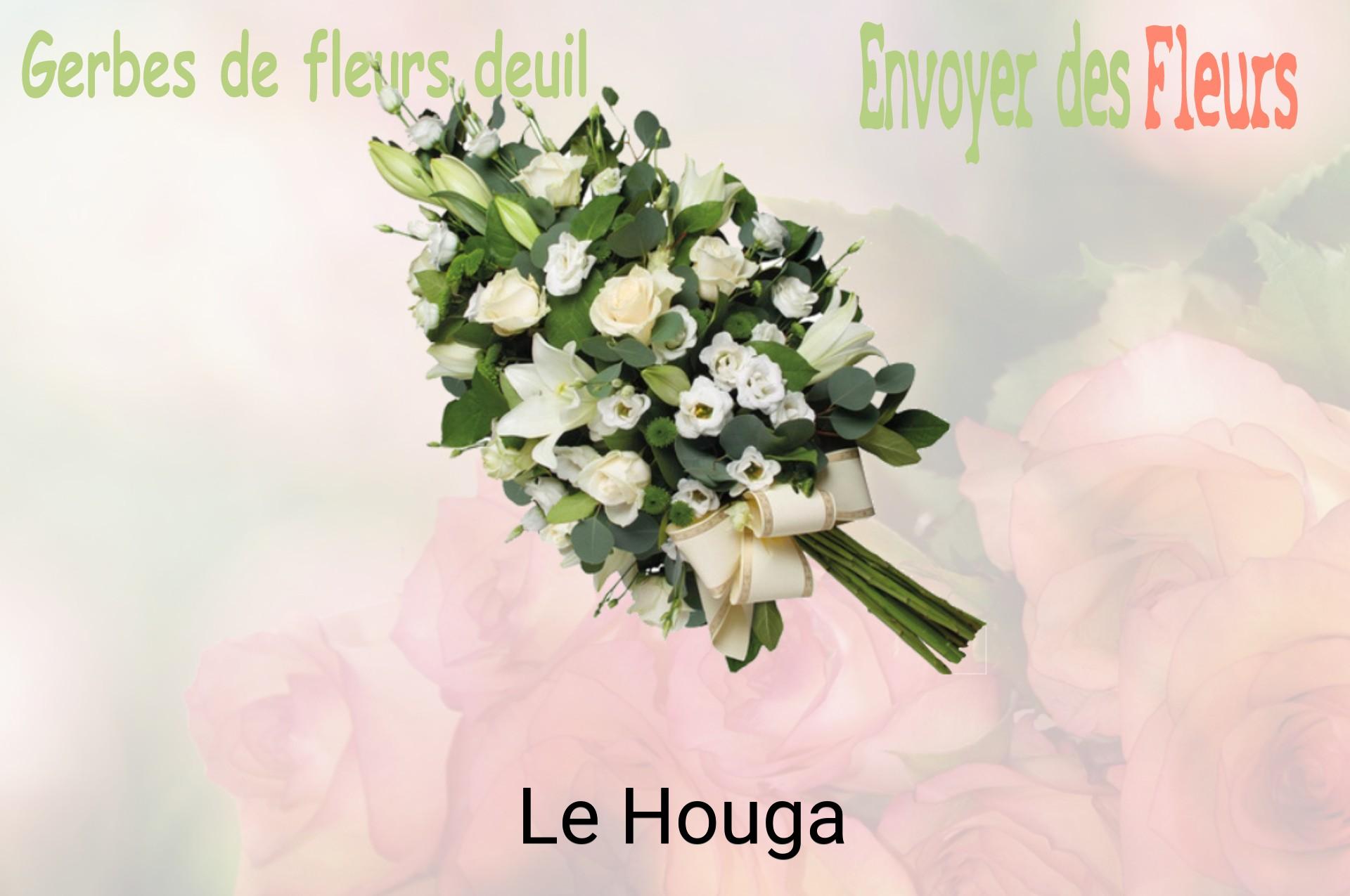 Gerbe de fleurs de deuil livrée à Le Houga